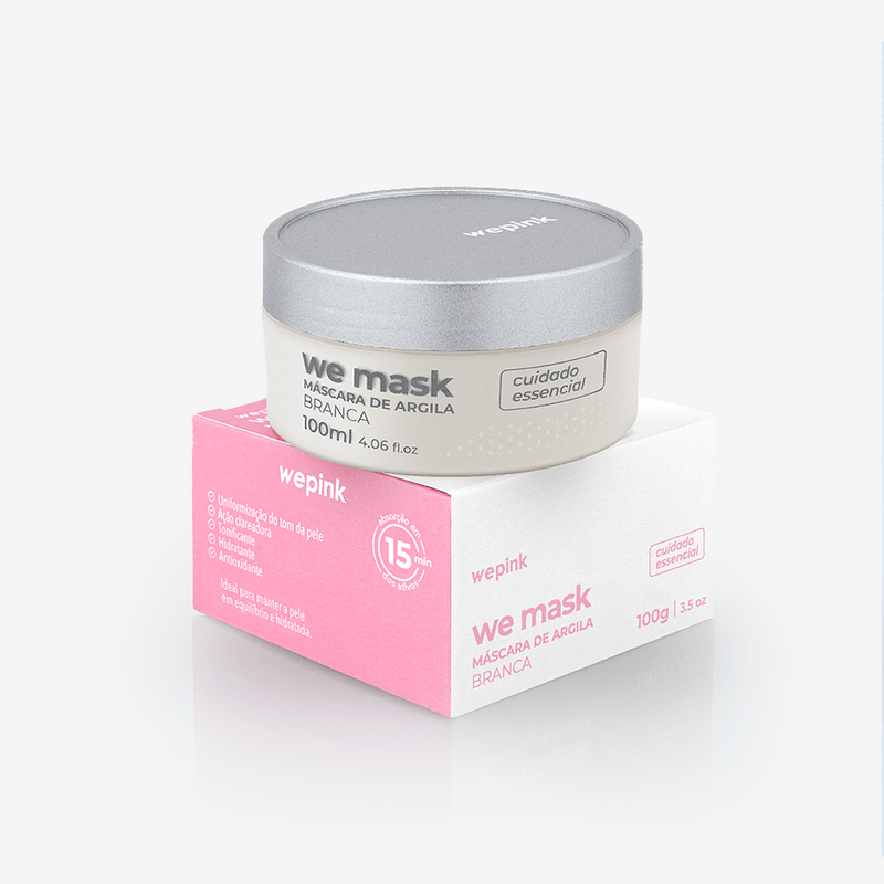 We Mask - Máscara de Argila Branca 100g