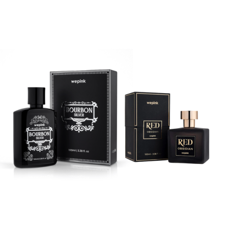 Kit Bourbon Silver + Red Obsidian - Dia dos Pais